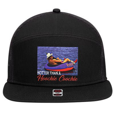 Alan Jackson Hotter Than A Hoochie Coochie Chattahoochee 7 Panel Mesh Trucker Snapback Hat
