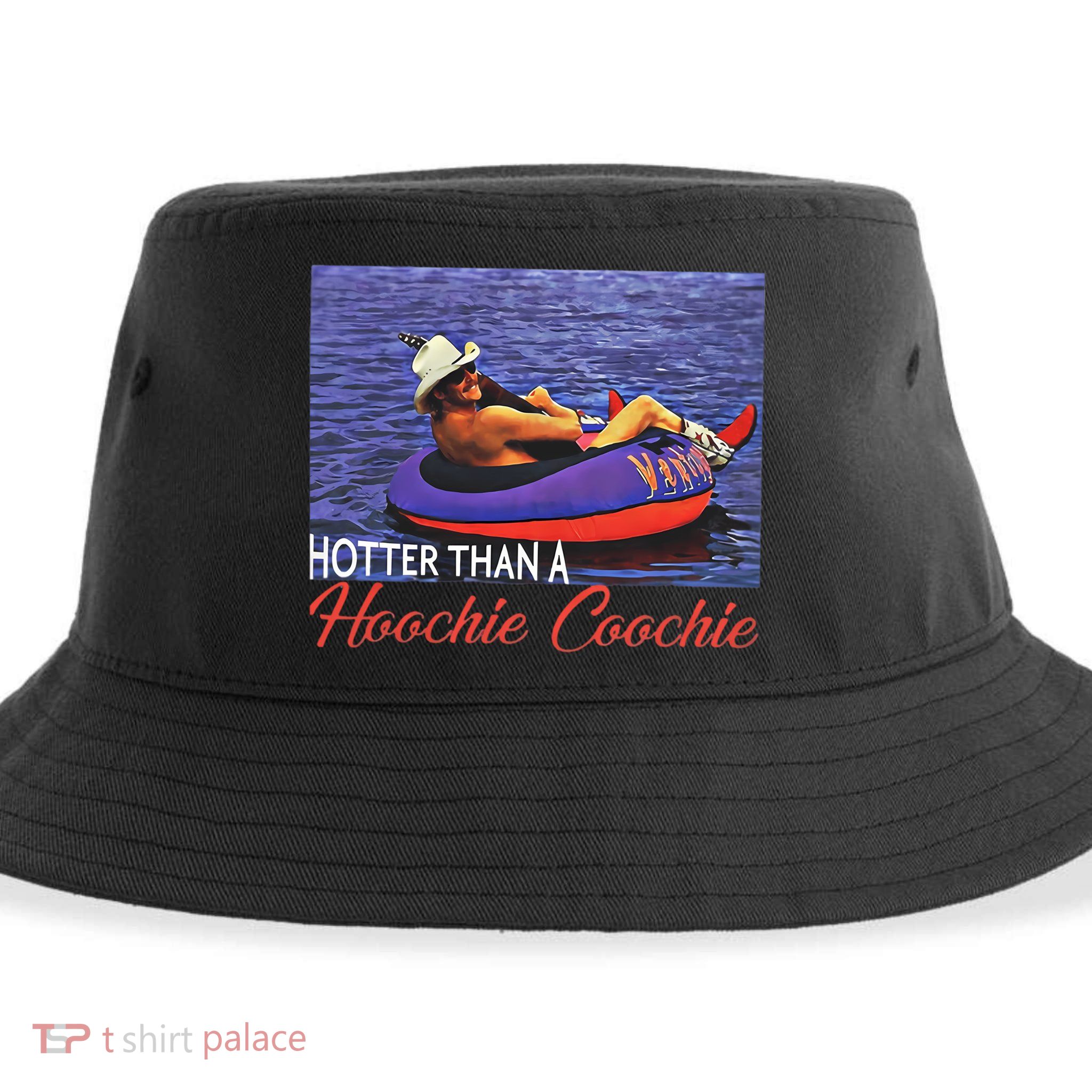 Alan Jackson Hotter Than A Hoochie Coochie Chattahoochee Sustainable Bucket Hat