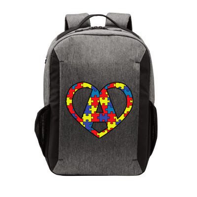 AUTISM JIGSAW HEART ASD Asperger's Autistic Vector Backpack