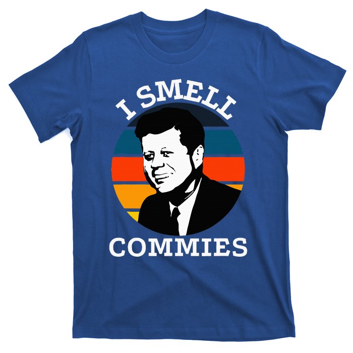 American Jfk I Smell Commies Political Humor Gift T-Shirt