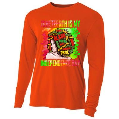 African Juneteenth Is My Independence Blm Black History Gift Cooling Performance Long Sleeve Crew