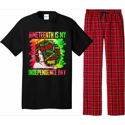 African Juneteenth Is My Independence Blm Black History Gift Pajama Set