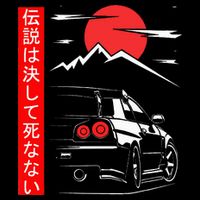 Automotive Jdm Legend Tuning Car 34 Japan Tall T-Shirt