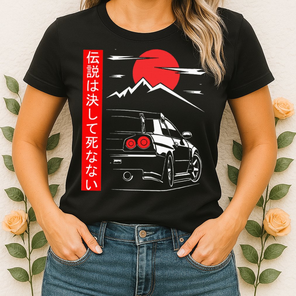 Automotive Jdm Legend Tuning Car 34 Japan Womens T-Shirt