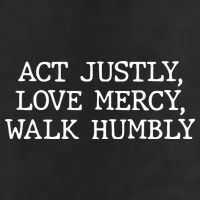 Act Justly Love Mercy Walk Humbly 7 Panel Mesh Trucker Snapback Hat