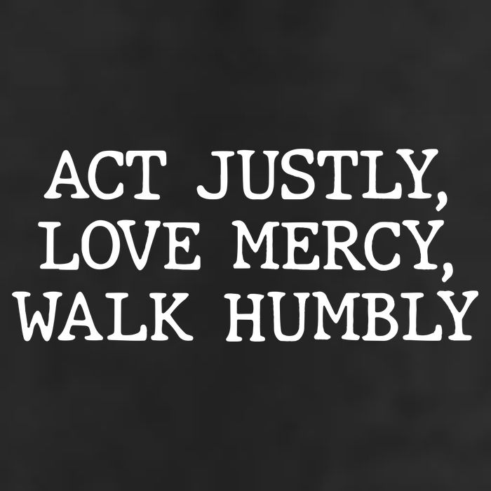 Act Justly Love Mercy Walk Humbly 7 Panel Mesh Trucker Snapback Hat