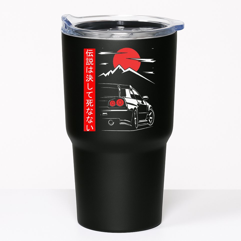 Automotive JDM Legend Tuning Car 34 Japan Tumbler
