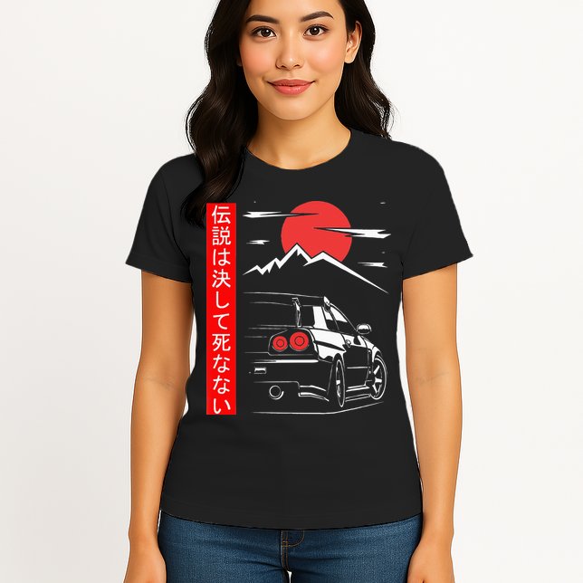 Automotive JDM Legend Tuning Car 34 Japan Womens T-Shirt