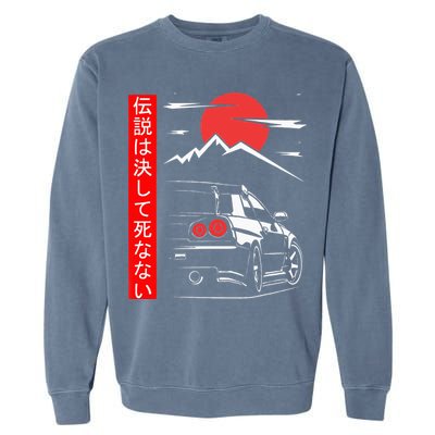 Automotive JDM Legend Tuning Car 34 Japan Garment-Dyed Sweatshirt