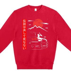 Automotive JDM Legend Tuning Car 34 Japan Premium Crewneck Sweatshirt