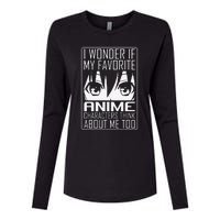 Anime Japanese Manga Kawaii I wonder if Anime Characters Me  Womens Cotton Relaxed Long Sleeve T-Shirt