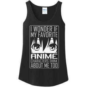 Anime Japanese Manga Kawaii I wonder if Anime Characters Me  Ladies Essential Tank