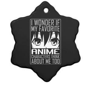 Anime Japanese Manga Kawaii I wonder if Anime Characters Me  Ceramic Star Ornament