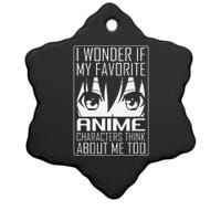 Anime Japanese Manga Kawaii I wonder if Anime Characters Me  Ceramic Star Ornament