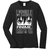 Anime Japanese Manga Kawaii I wonder if Anime Characters Me  Ladies Long Sleeve Shirt