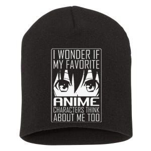 Anime Japanese Manga Kawaii I wonder if Anime Characters Me  Short Acrylic Beanie