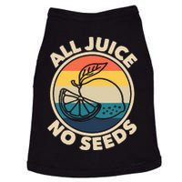 All Juice No Seeds Lemon Retro Funny Vasectomy Doggie Tank