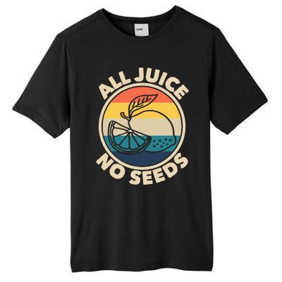 All Juice No Seeds Lemon Retro Funny Vasectomy Tall Fusion ChromaSoft Performance T-Shirt