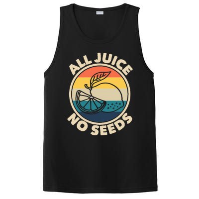 All Juice No Seeds Lemon Retro Funny Vasectomy PosiCharge Competitor Tank