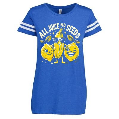 All Juice No Seeds Vasectomy Fruit Enza Ladies Jersey Football T-Shirt