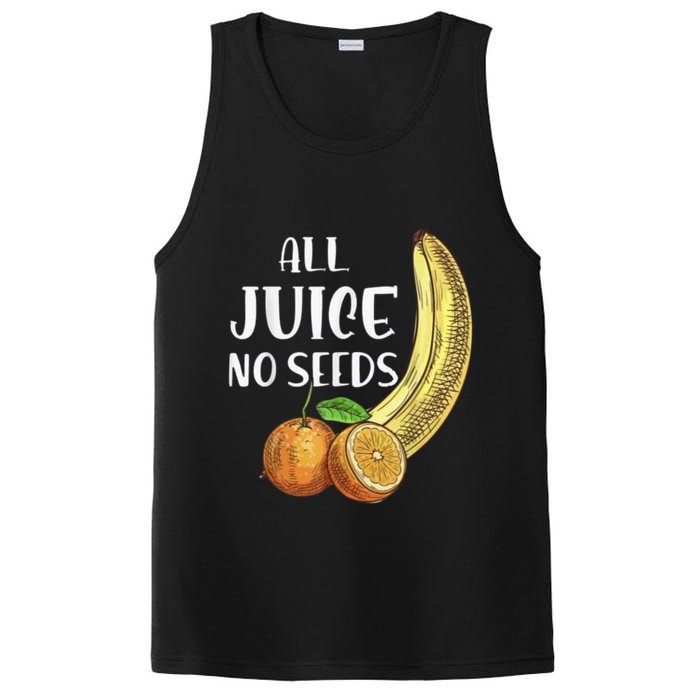 All Juice No Seeds Funny All Juice No Seeds PosiCharge Competitor Tank