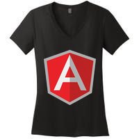 Angularjs Javascript Programmer Women's V-Neck T-Shirt