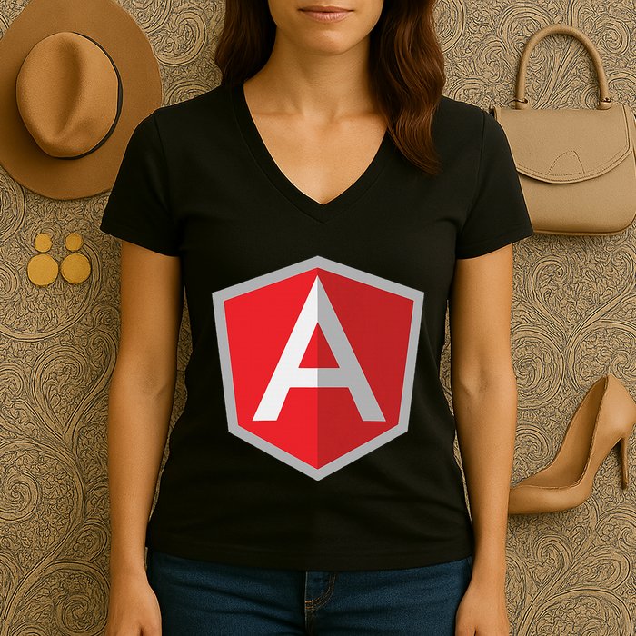 Angularjs Javascript Programmer Women's V-Neck T-Shirt