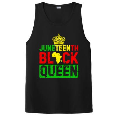 Afro Juneteenth Queen Mom Matching Black History Gift PosiCharge Competitor Tank