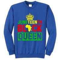 Afro Juneteenth Queen Mom Matching Black History Gift Sweatshirt