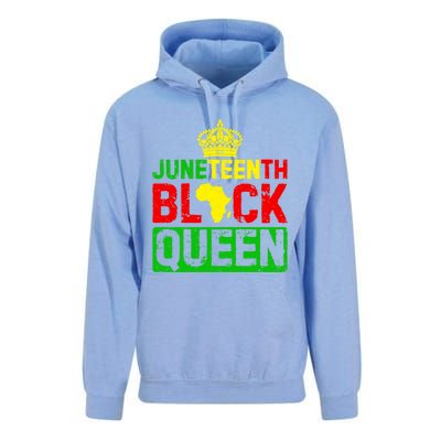 Afro Juneteenth Queen Mom Matching Black History Gift Unisex Surf Hoodie