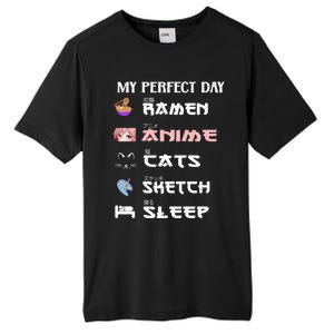 Anime Japanese Ra Sketching Cat Anime Lover N Cute Gift Tall Fusion ChromaSoft Performance T-Shirt