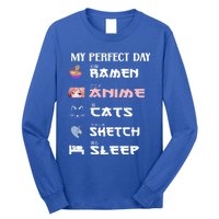 Anime Japanese Ra Sketching Cat Anime Lover N Cute Gift Long Sleeve Shirt