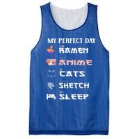 Anime Japanese Ra Sketching Cat Anime Lover N Cute Gift Mesh Reversible Basketball Jersey Tank