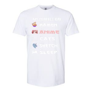 Anime Japanese Ra Sketching Cat Anime Lover N Cute Gift Softstyle CVC T-Shirt