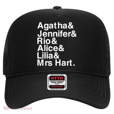 Agatha & Jennifer & Rio & Alice & Lilia & Mrs Hart High Crown Mesh Back Trucker Hat