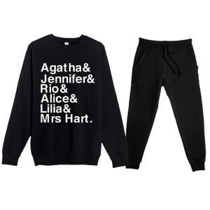 Agatha & Jennifer & Rio & Alice & Lilia & Mrs Hart Premium Crewneck Sweatsuit Set