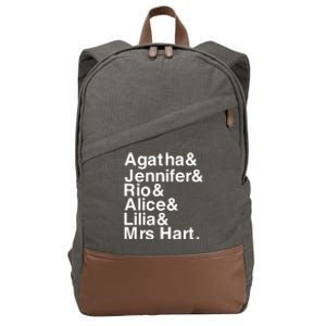 Agatha & Jennifer & Rio & Alice & Lilia & Mrs Hart Cotton Canvas Backpack