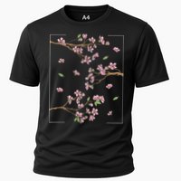 Aesthetic Japanese Style Cherry Blossom Tree Sakura Cooling Performance Crew T-Shirt