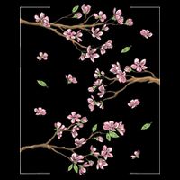 Aesthetic Japanese Style Cherry Blossom Tree Sakura Cooling Performance Crew T-Shirt