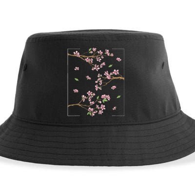 Aesthetic Japanese Style Cherry Blossom Tree Sakura Sustainable Bucket Hat