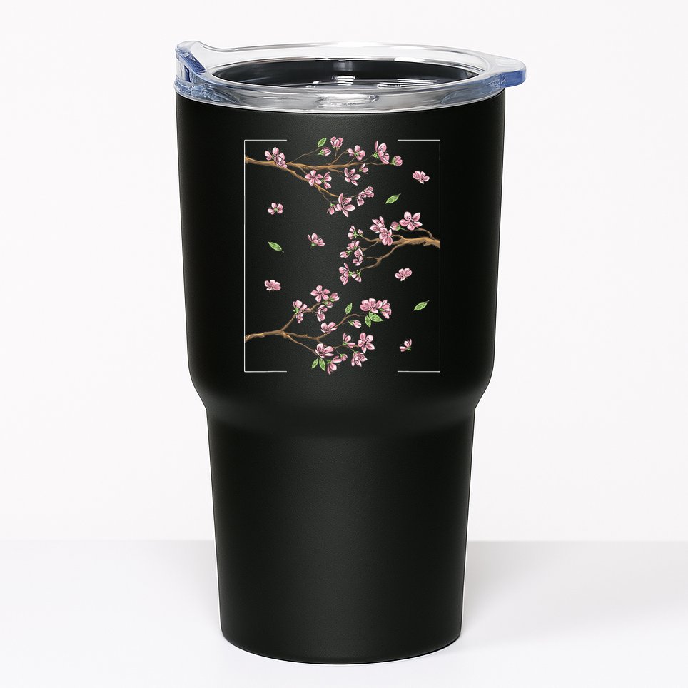Aesthetic Japanese Style Cherry Blossom Tree Sakura Tumbler