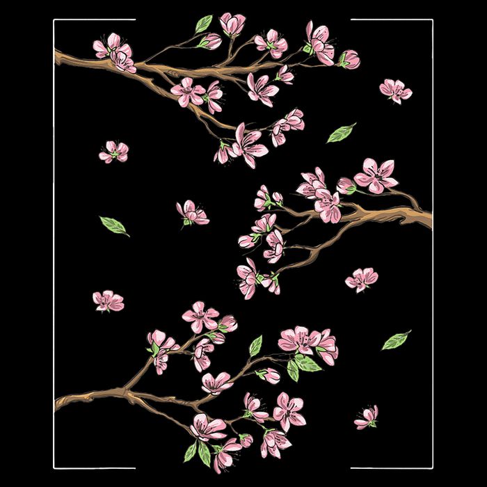 Aesthetic Japanese Style Cherry Blossom Tree Sakura Magnet