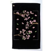 Aesthetic Japanese Style Cherry Blossom Tree Sakura Golf Towel