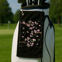 Aesthetic Japanese Style Cherry Blossom Tree Sakura Golf Towel