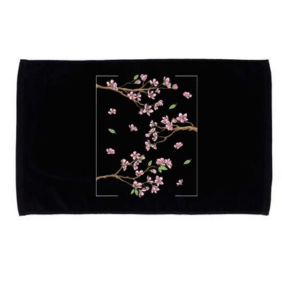 Aesthetic Japanese Style Cherry Blossom Tree Sakura Microfiber Hand Towel