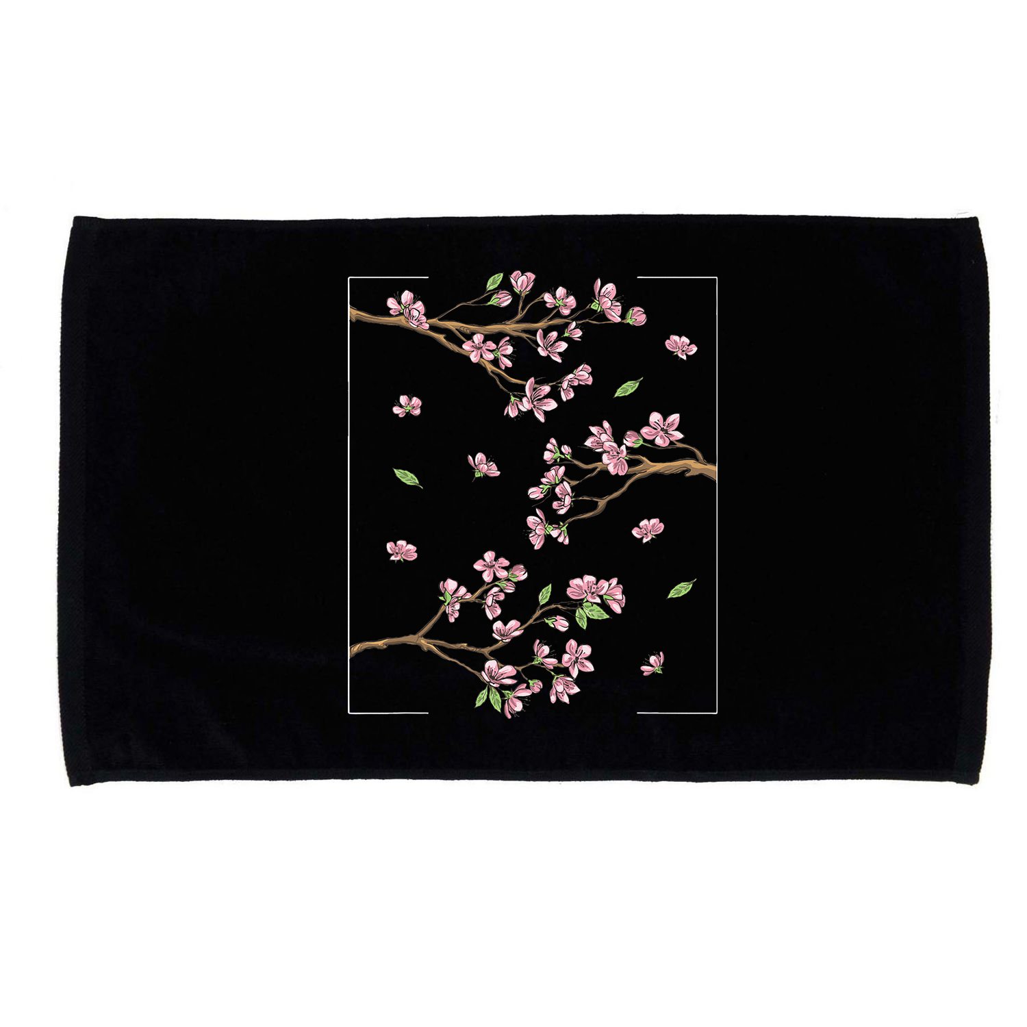 Aesthetic Japanese Style Cherry Blossom Tree Sakura Microfiber Hand Towel