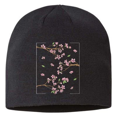 Aesthetic Japanese Style Cherry Blossom Tree Sakura Sustainable Beanie