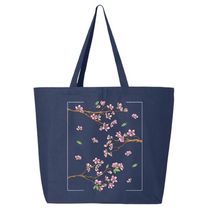 Aesthetic Japanese Style Cherry Blossom Tree Sakura 25L Jumbo Tote