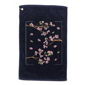 Aesthetic Japanese Style Cherry Blossom Tree Sakura Platinum Collection Golf Towel