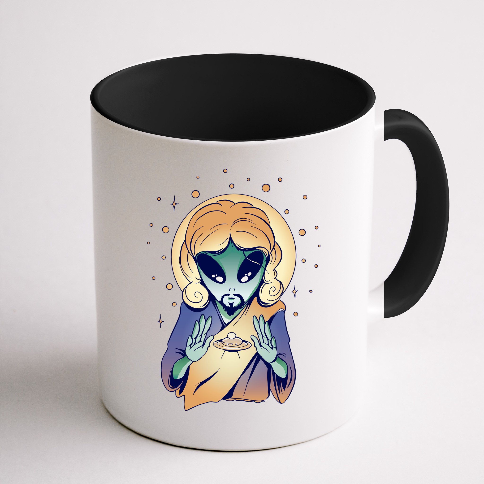 Alien Jesus Space Funny Mug